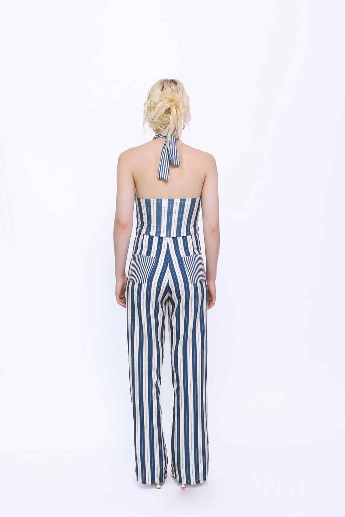 Halter Top in Midnight Stripes - miniatura 2