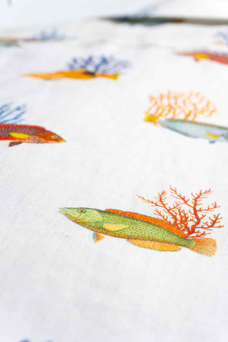 Men's linen shirt white polynesia - miniatura 6
