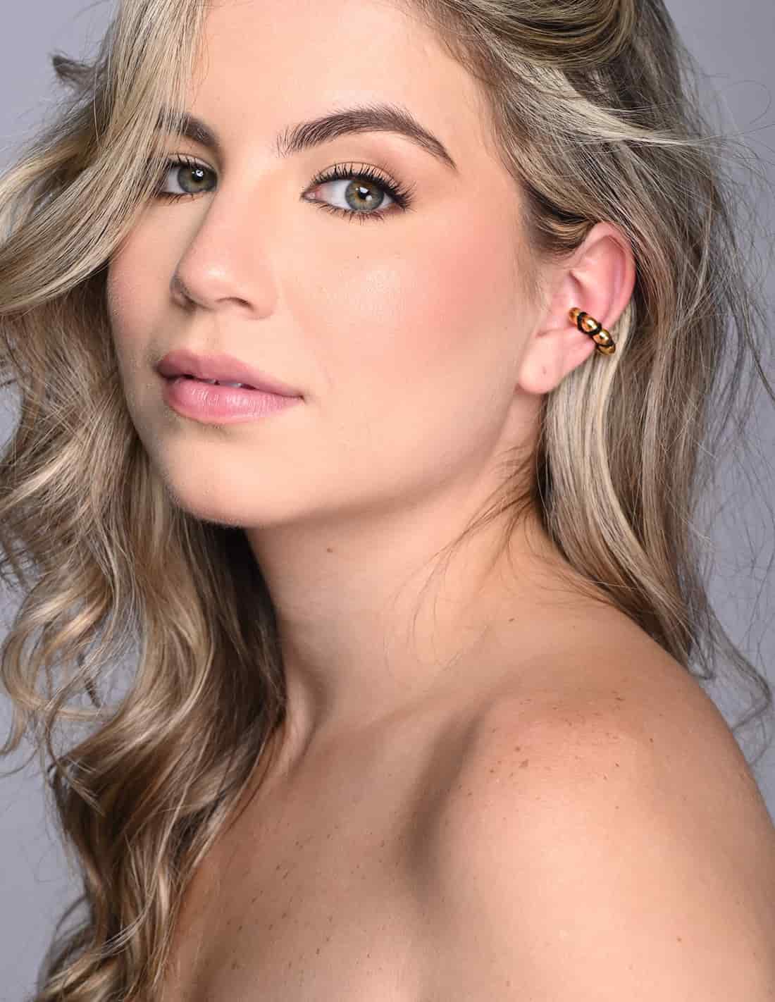Ear Cuff Cloud Naranja - miniatura 4