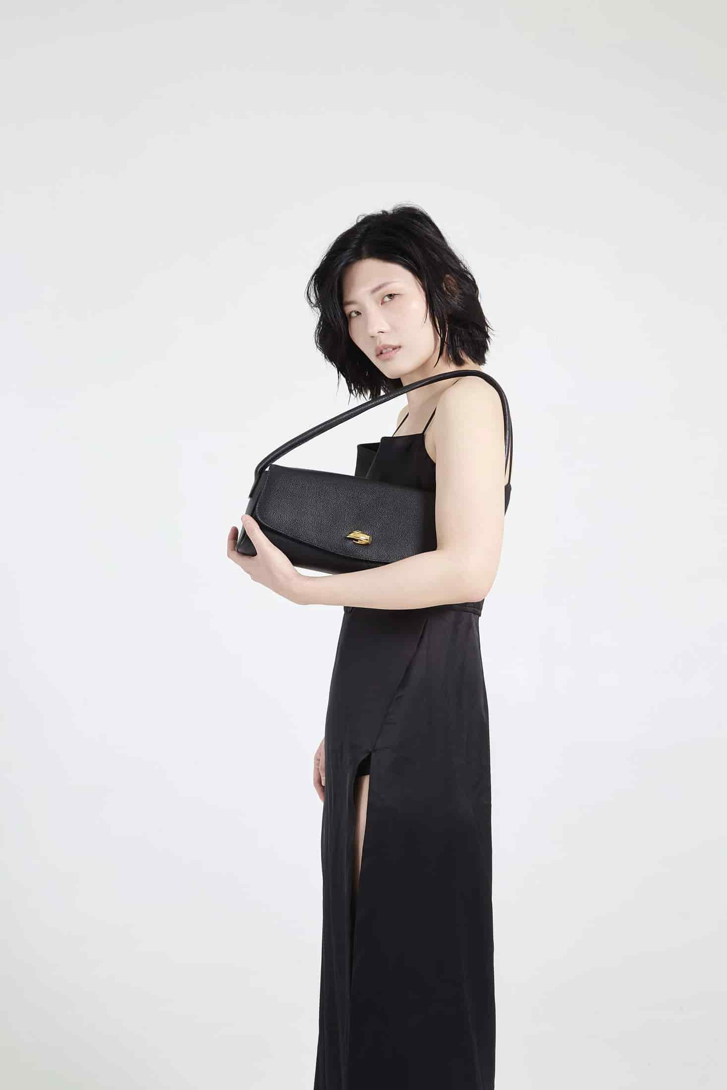 Cannoli M Black Leather Bag - miniatura 4