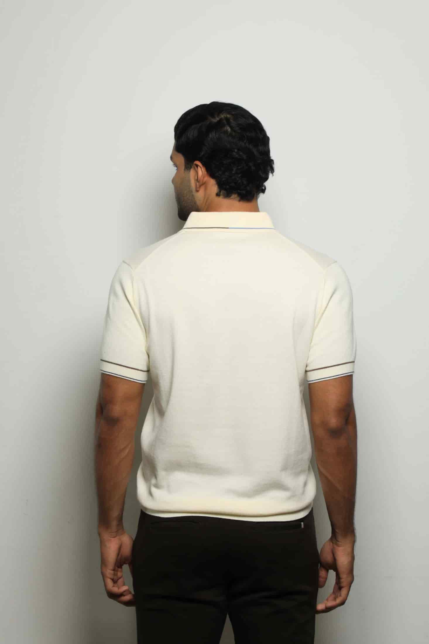 Suéter Tejido Fashion Crema/Bolsillo - miniatura 5