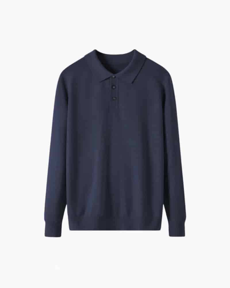 100% Premium Wool Polo - miniatura 4