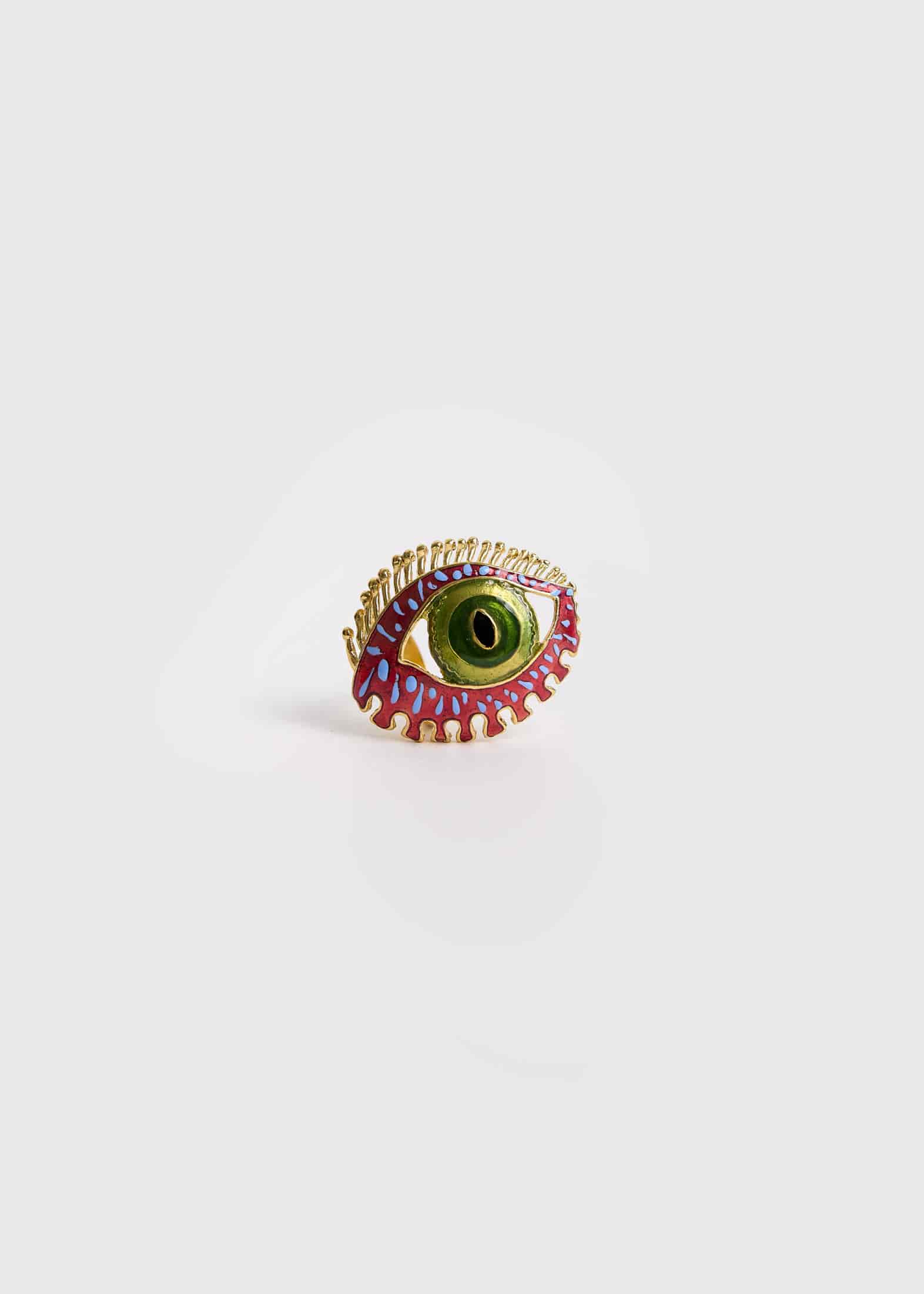 Anillo Maxi Eye Burgundy - miniatura 1