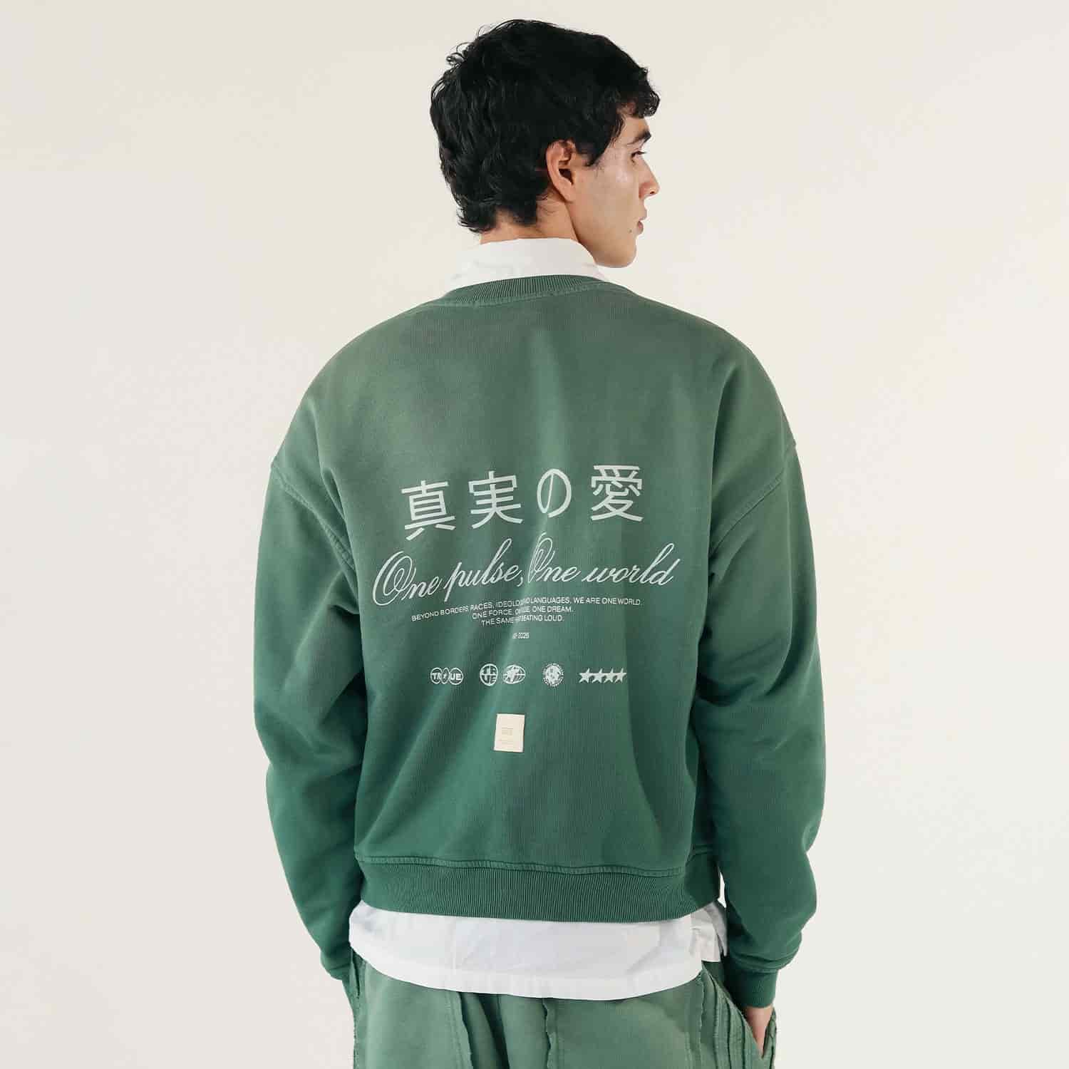 One Pulse Crewneck - Gradient Green - miniatura 2