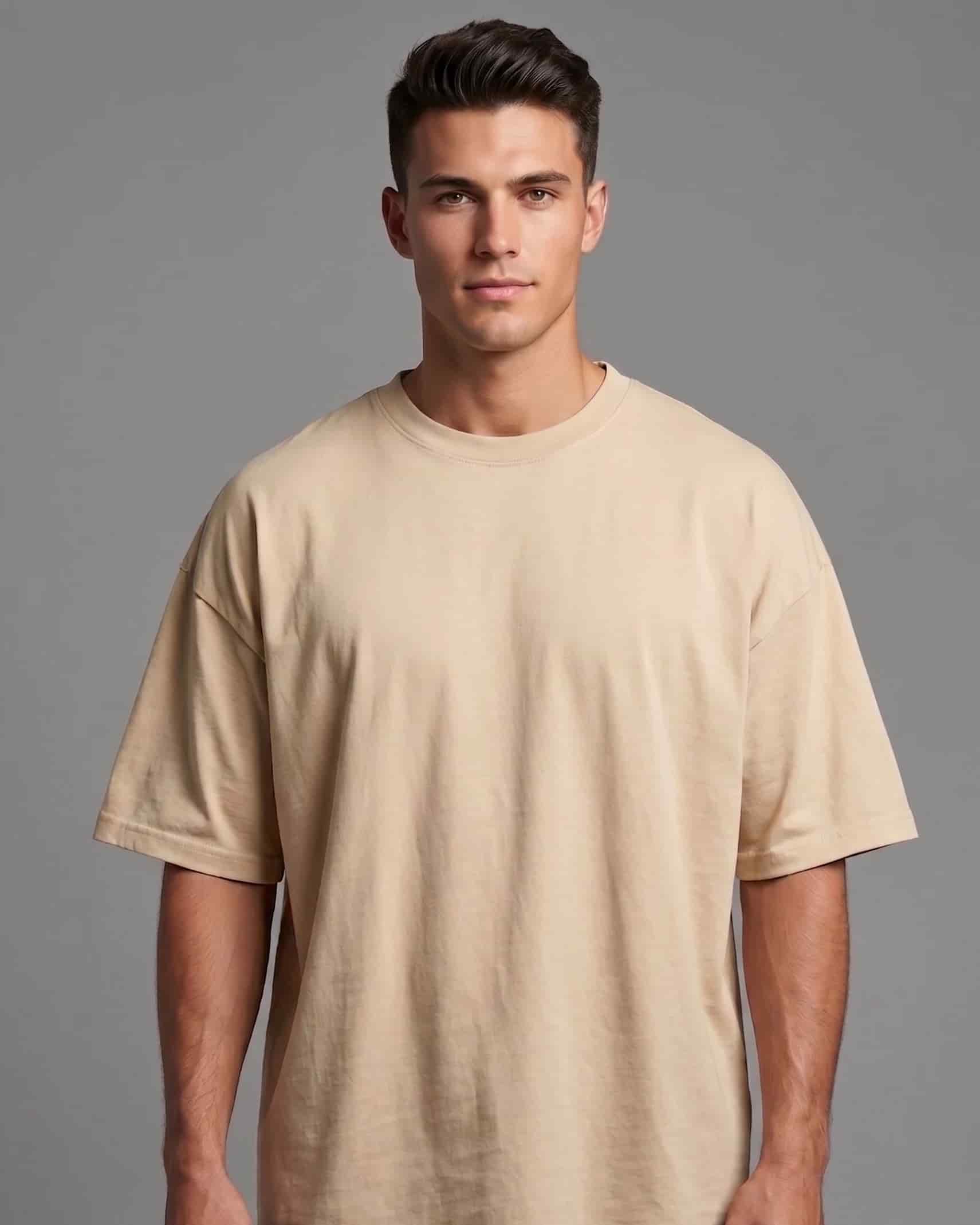 Camiseta Fist Basica Premium Stretch Beige - miniatura 1