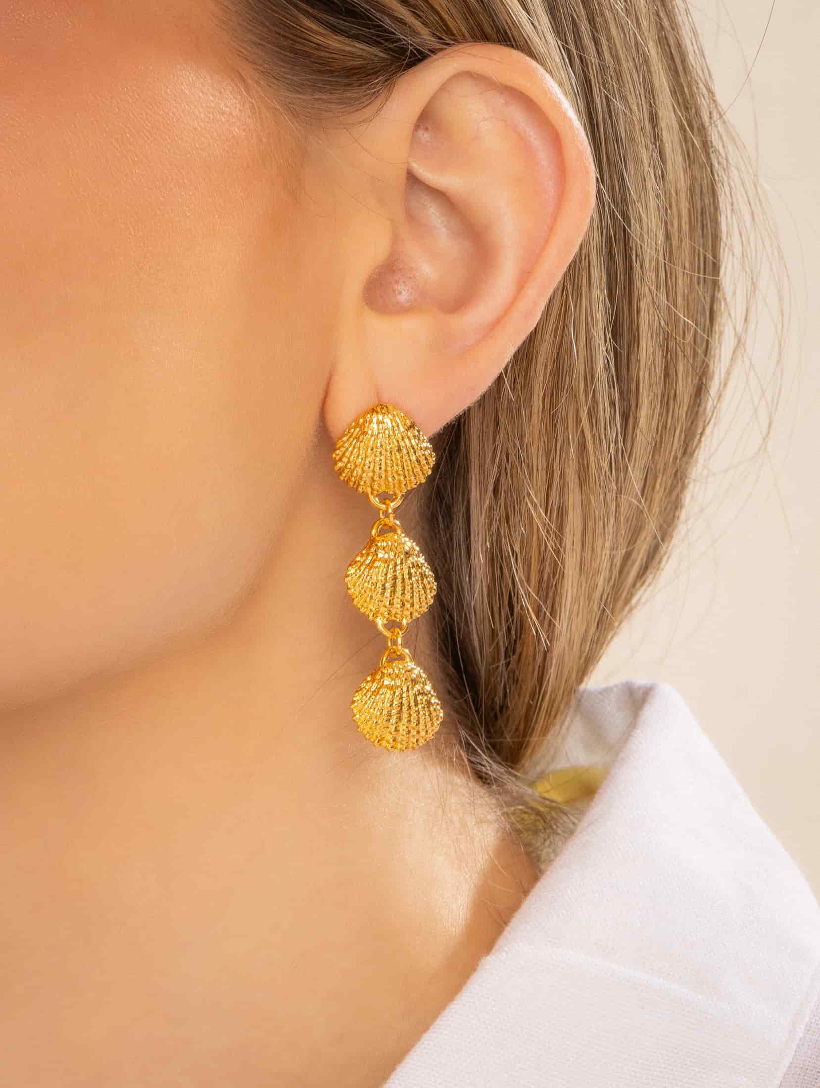 Maxi Aretes Concha Largo - miniatura 5