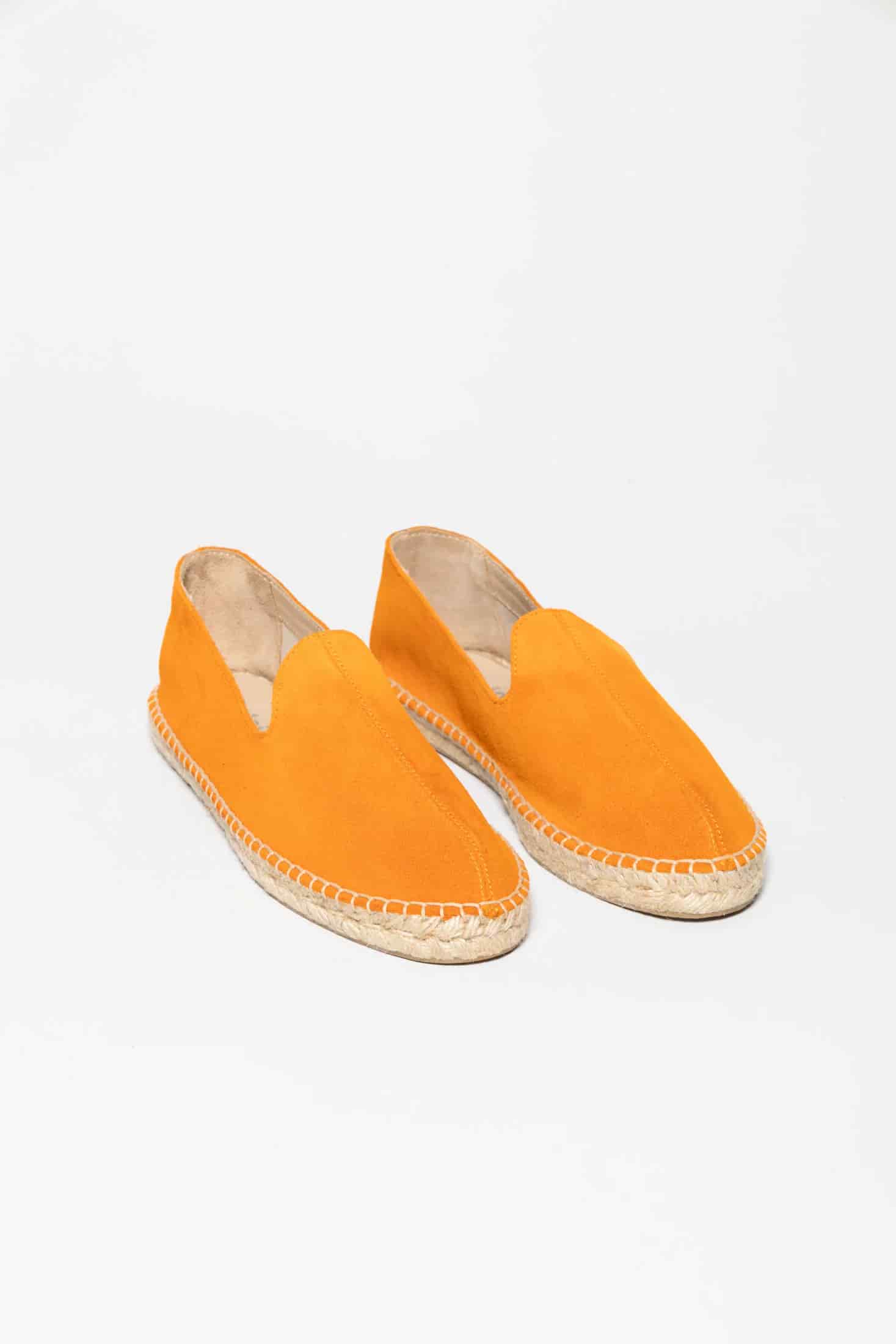 Men's leather espadrille tangerine - miniatura 5