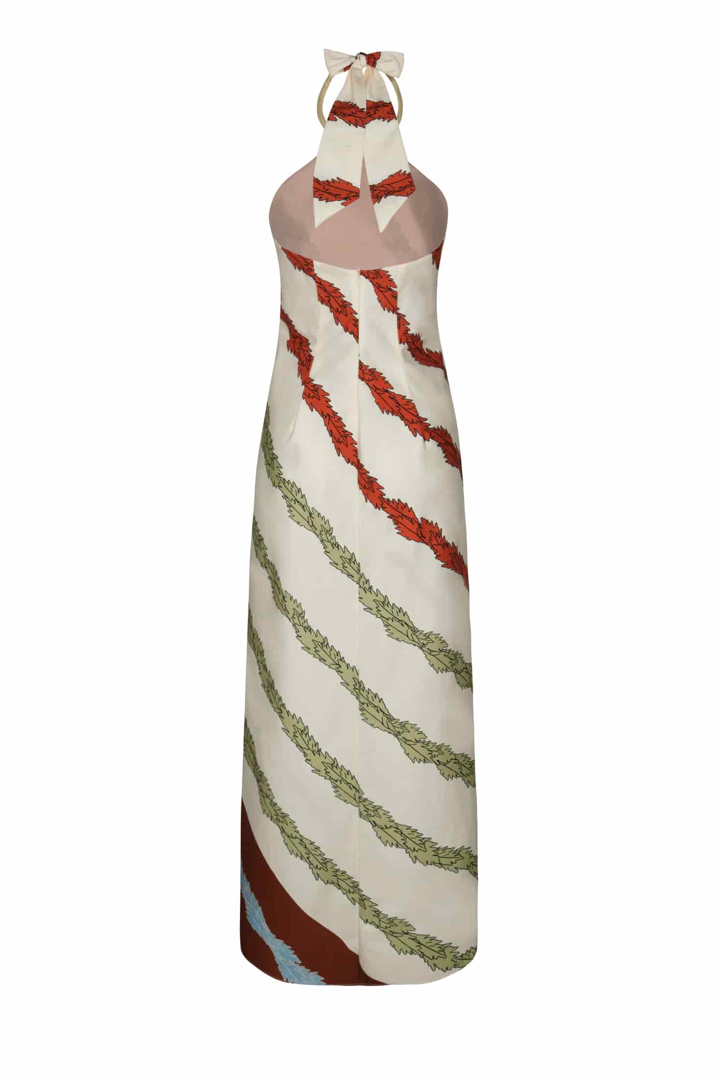Ipanema Cotton Maxi Dress / Ivory Striped Helechos - miniatura 2