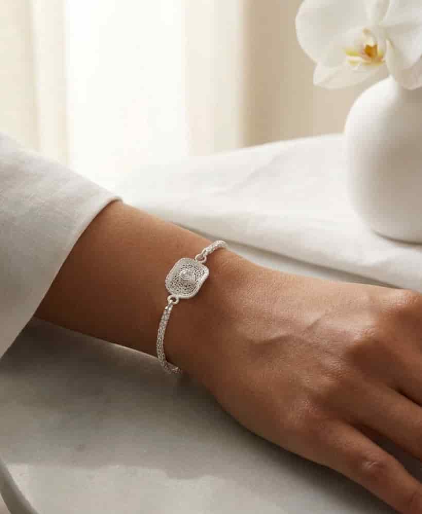 Pulsera Sombrero en plata ley 950 Filigrana - miniatura 2