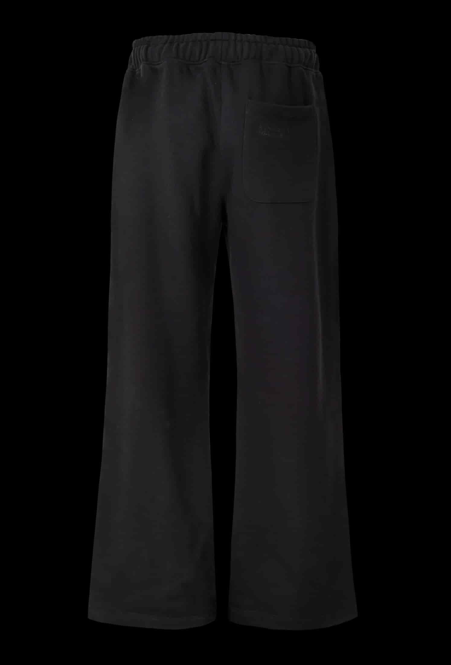 POLIZIA BLACK FLARED SWEATPANTS - miniatura 3