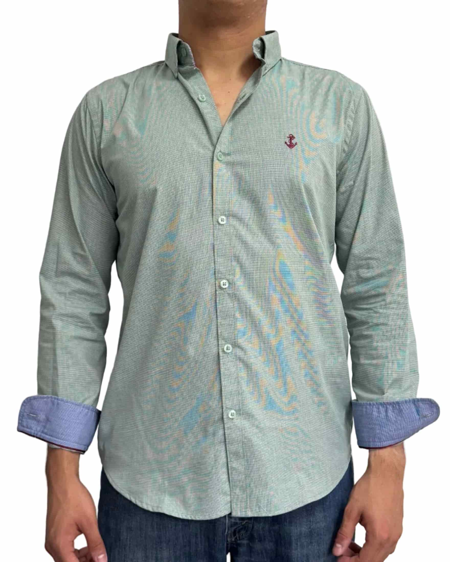 Camisa Punteado Verde - miniatura 3