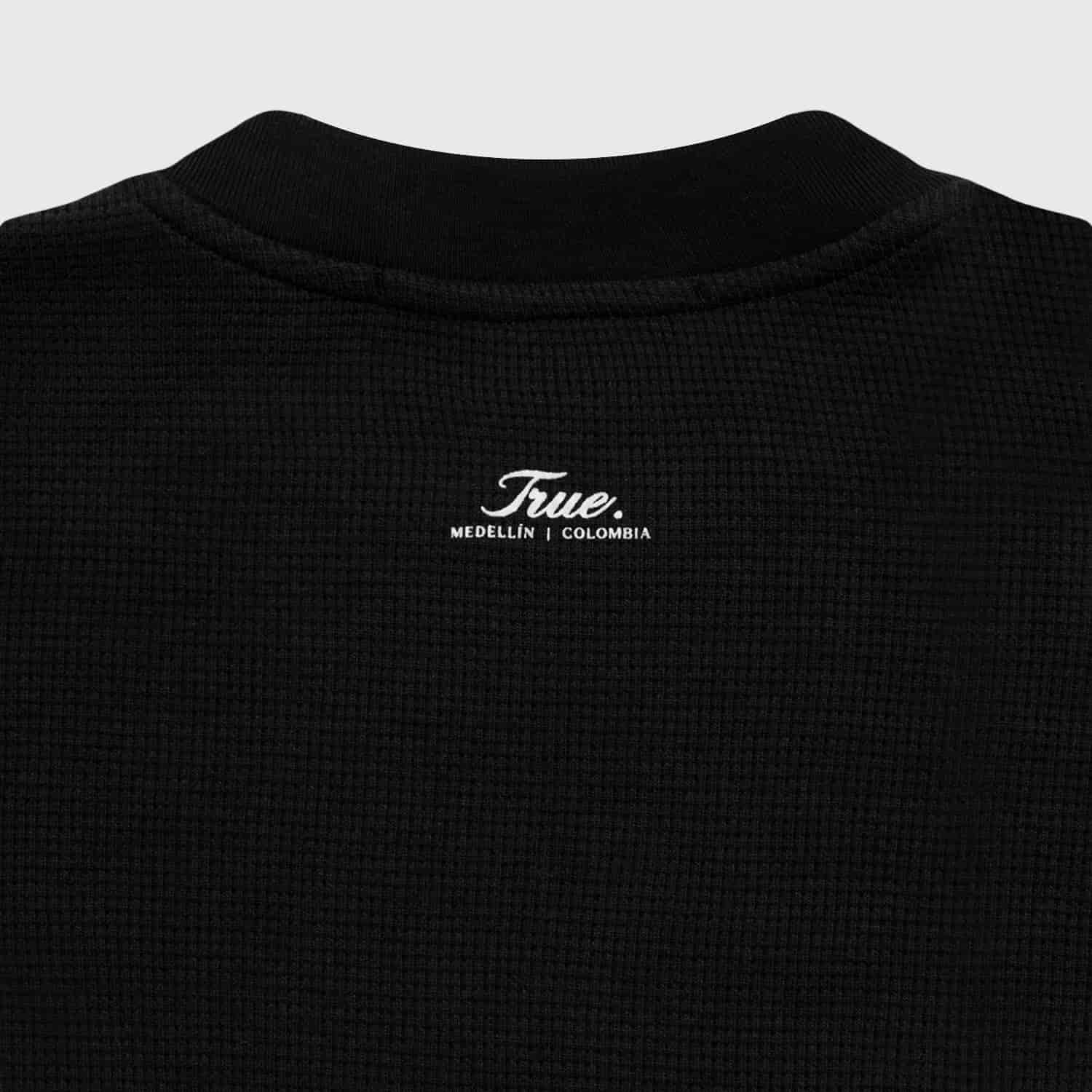 Textured Boxy Tee - Black - miniatura 5