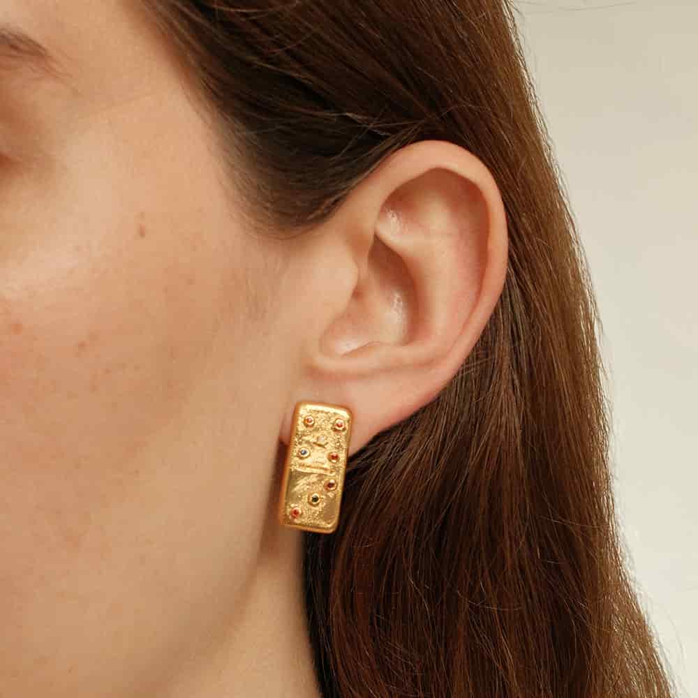 Aretes Dominó Mini - miniatura 2
