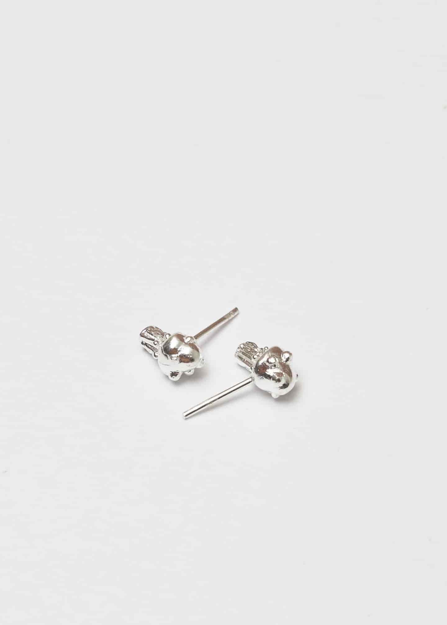 Aretes seticas plata - miniatura 2