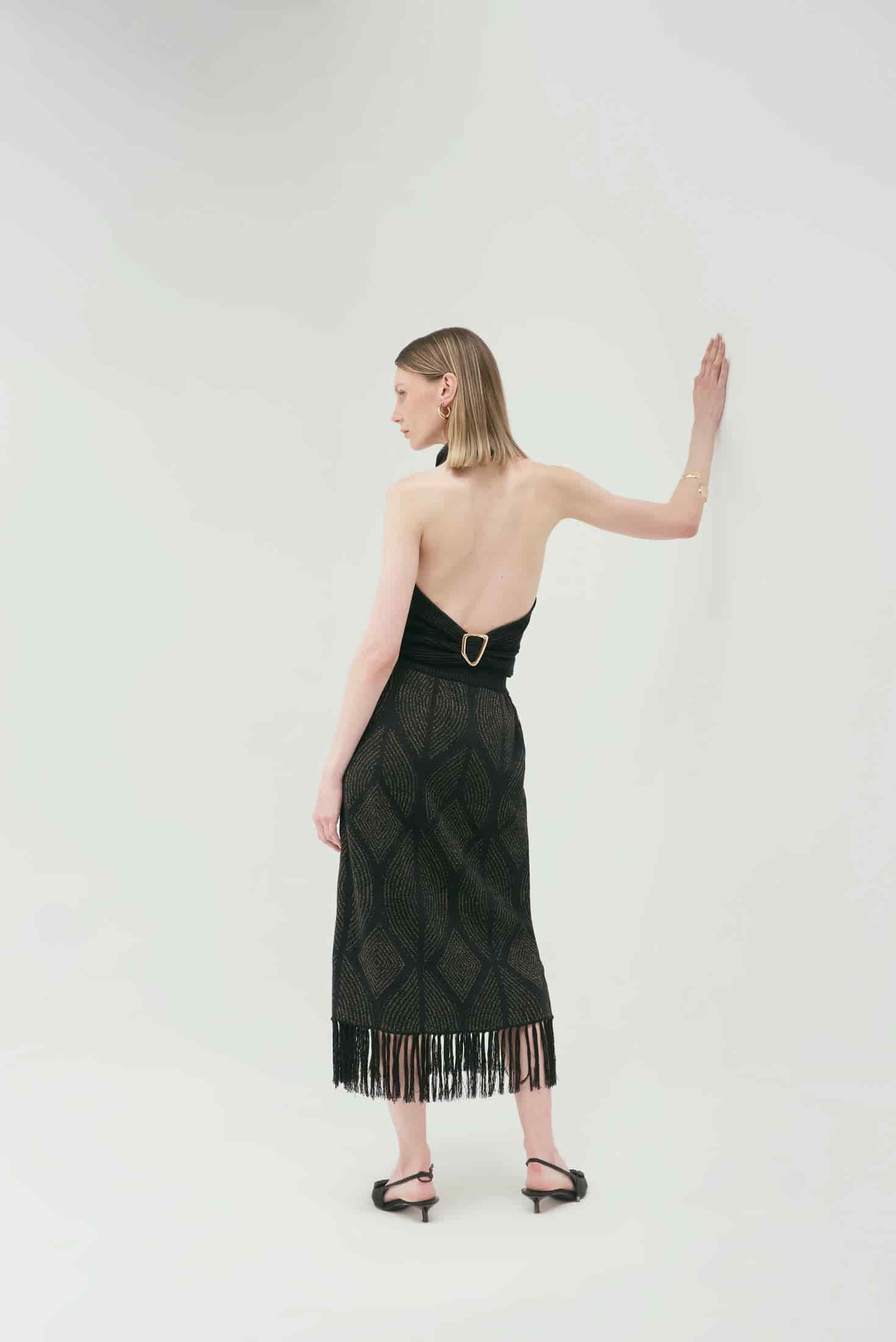 Falda Atenea Negro-Dorado - miniatura 3