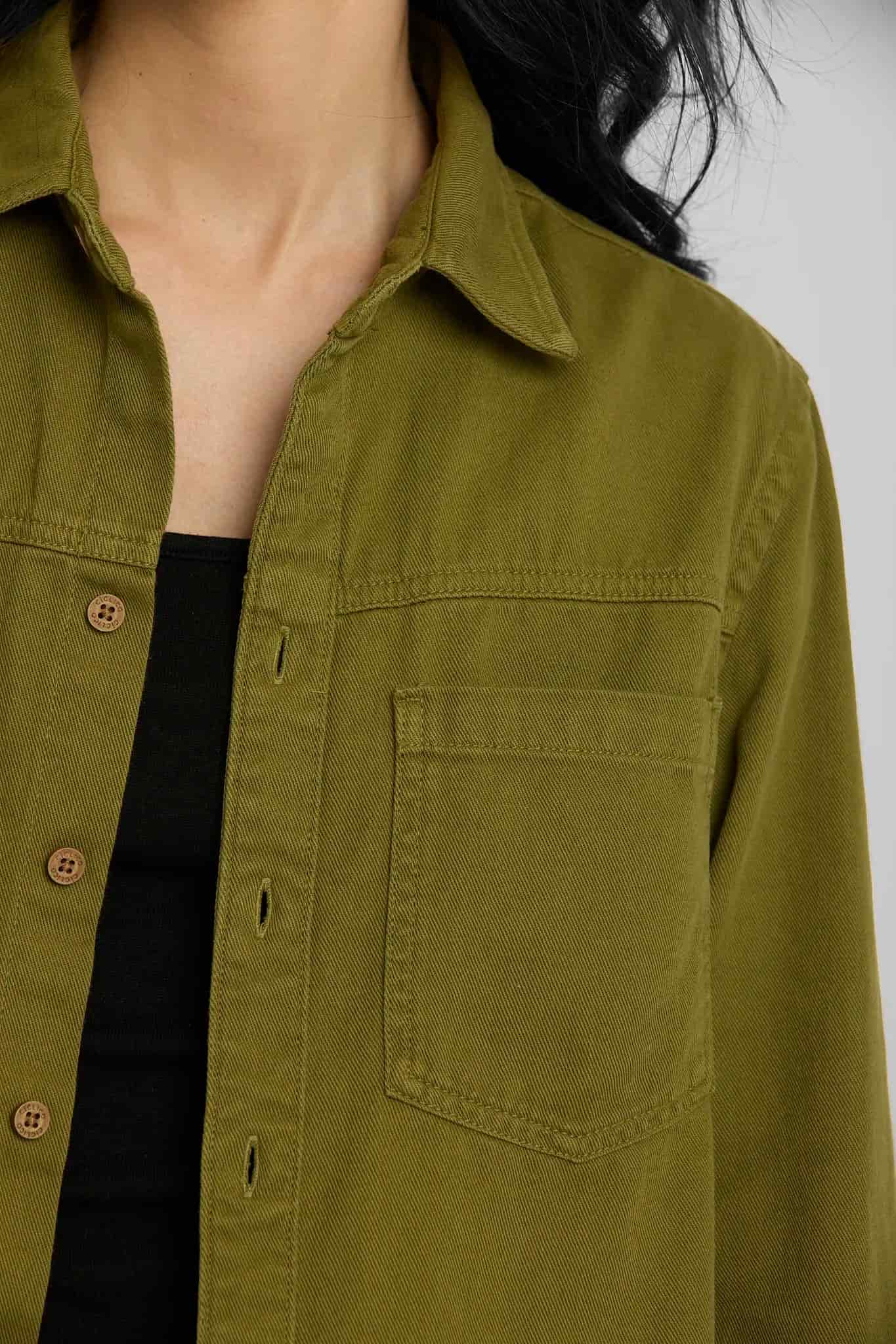 Sobrecamisa verde aceituna - miniatura 8