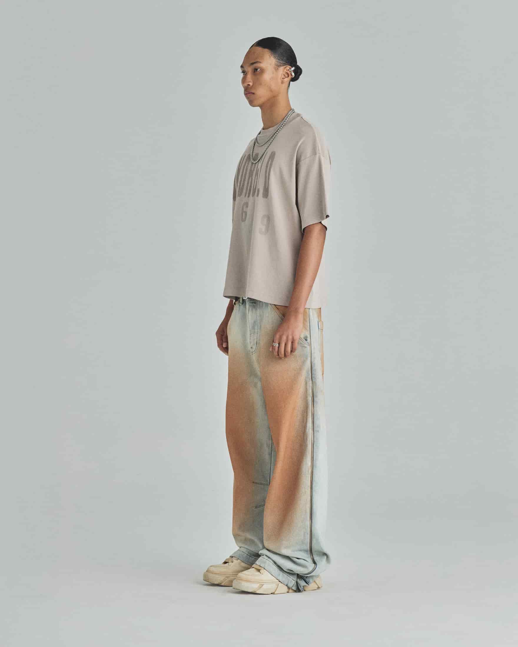 Spring UNDRGLD Boxy Fit Tshirt Cream - miniatura 5