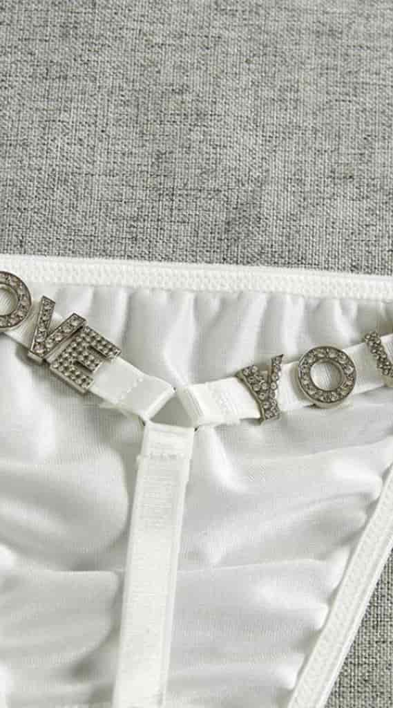 Tanga letras LOVE YOU blanco SH-792686-BLA-S - miniatura 2