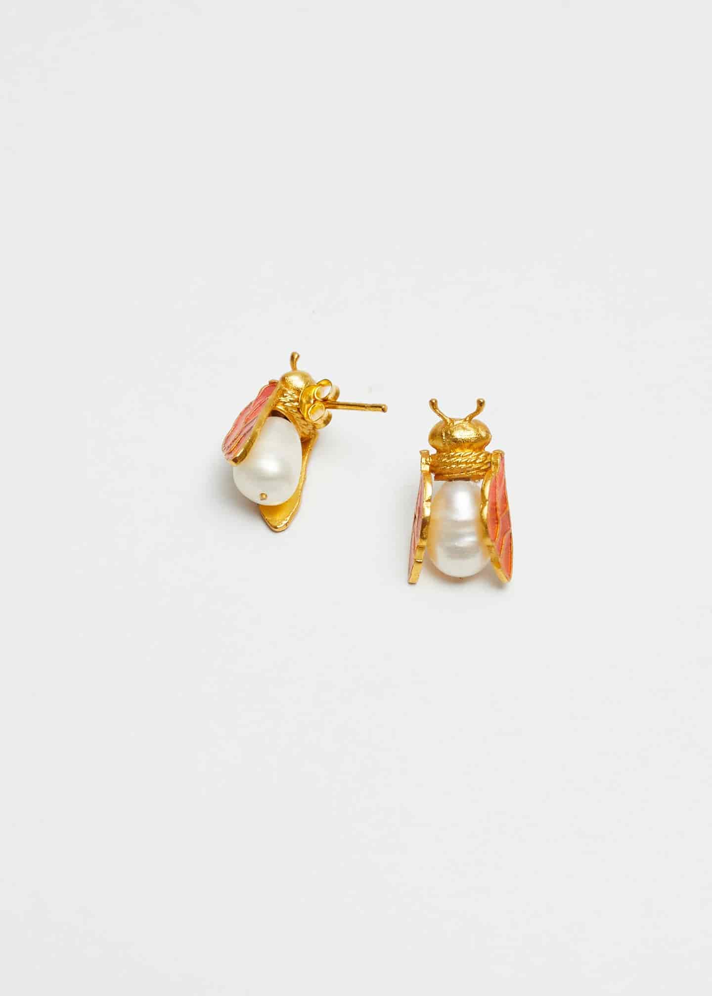 Aretes Worker Bee Naranja - miniatura 2