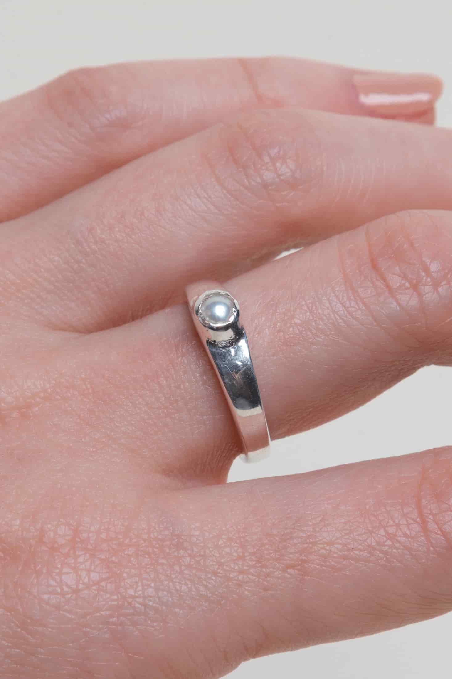 Anillo Nube Perla Natural - miniatura 2