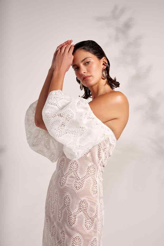 AURELIA MAXI DRESS WHITE - miniatura 4