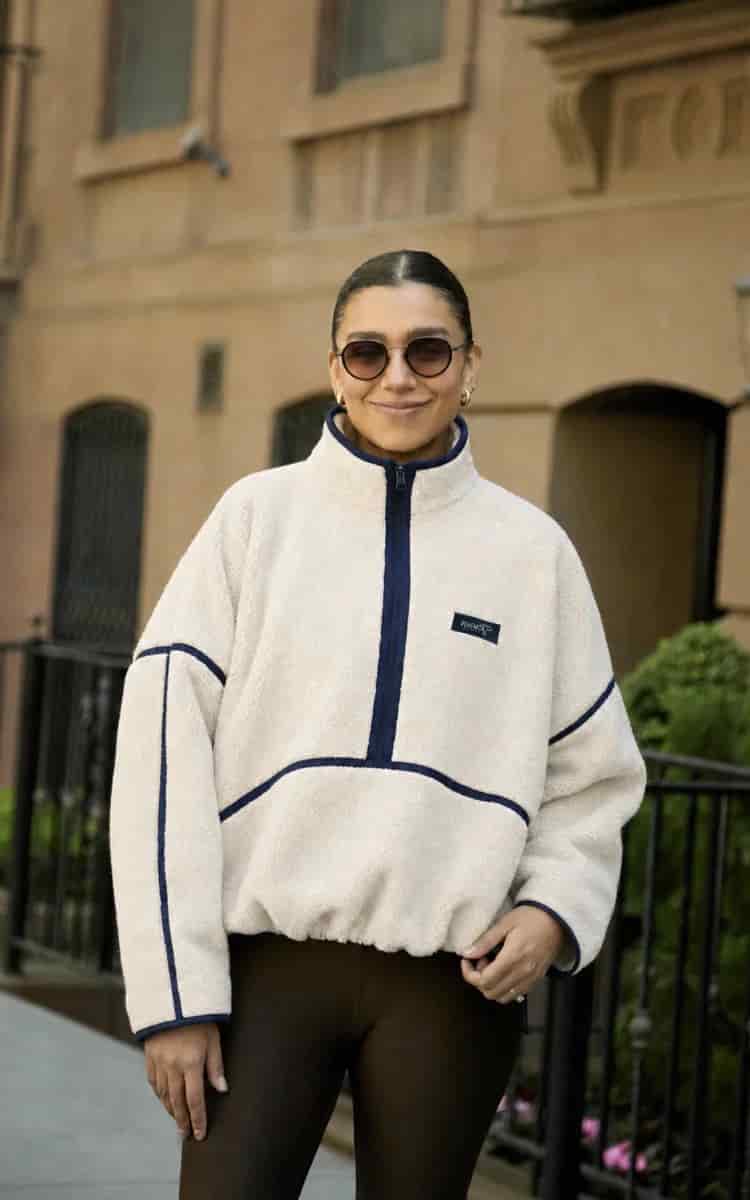 SACO OVEJERO BOXY CREMA - UNISEX - miniatura 1