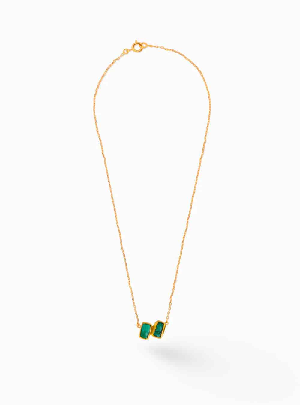 Maya 2 Stone Necklace - miniatura 1