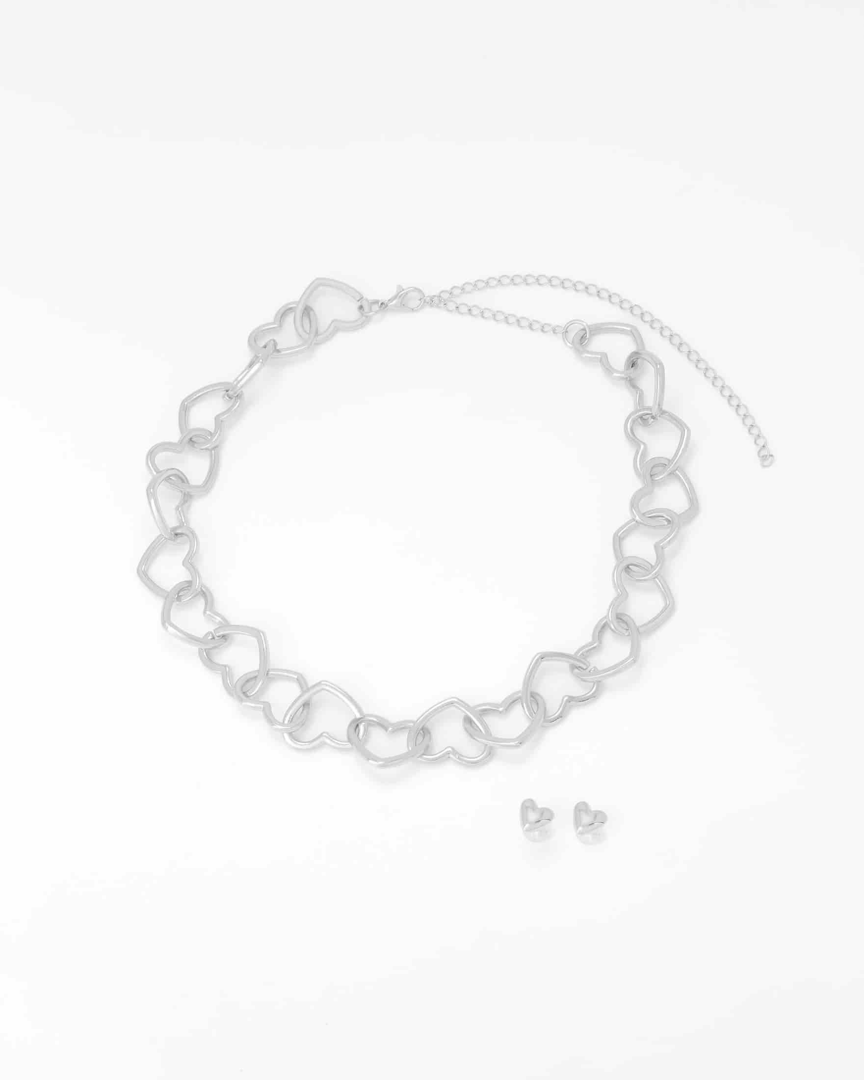 Collar Corazón + Aretes - miniatura 3