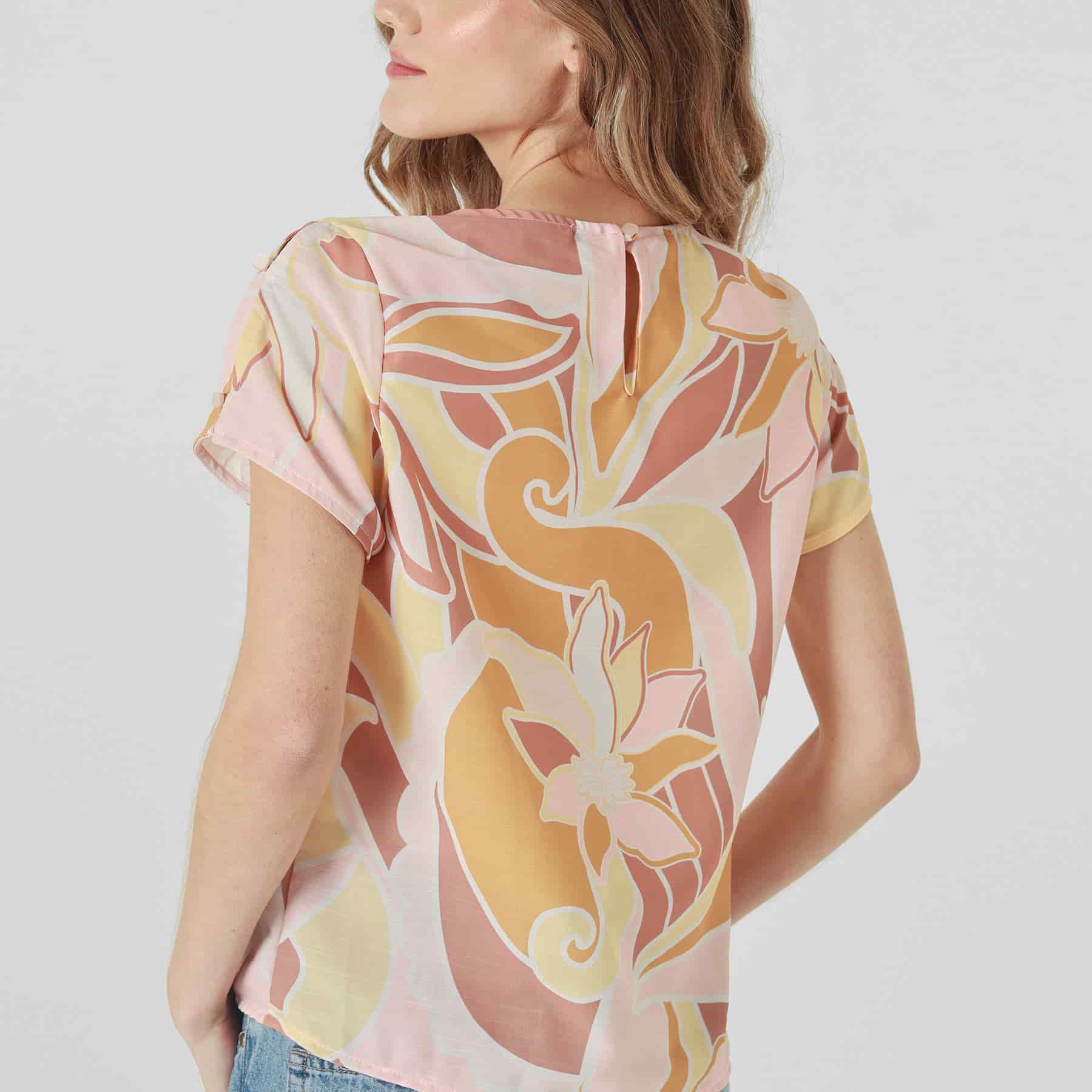 Blusa Cuello Redondo Manga Corta - miniatura 5