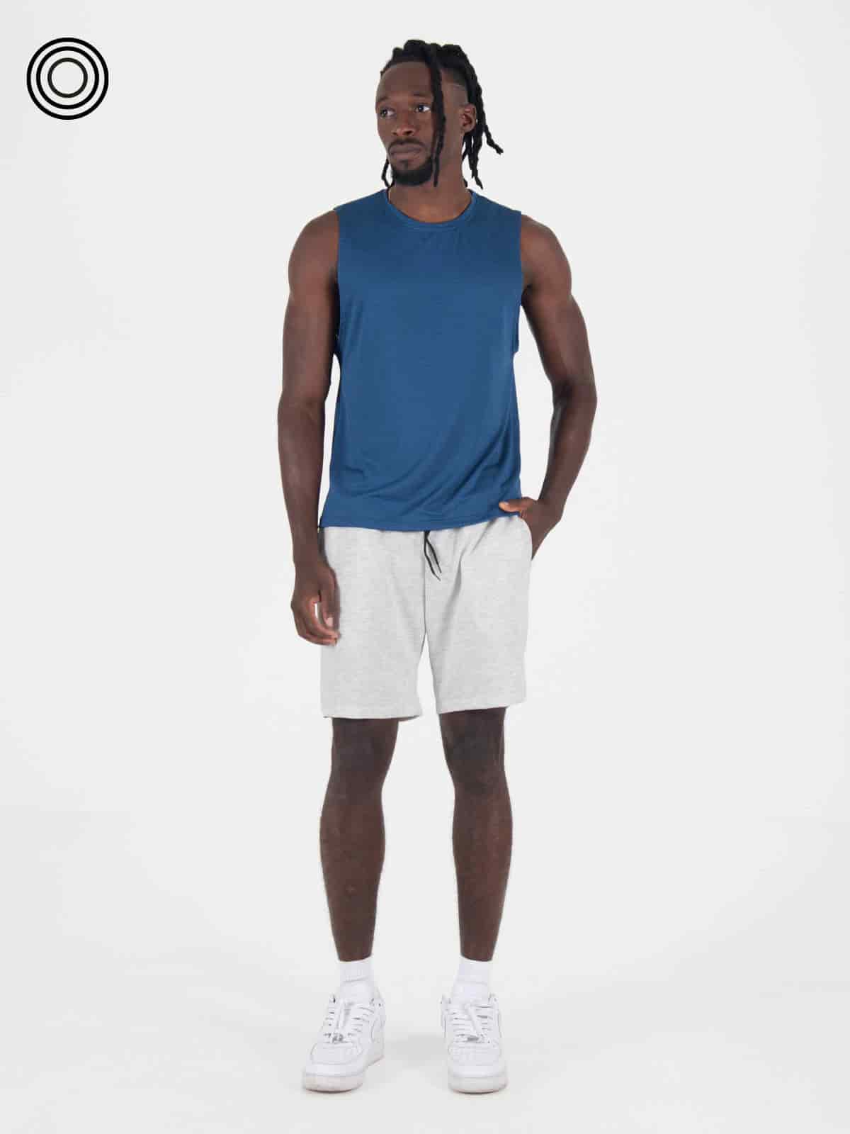 camisilla hombre panal azul rey - miniatura 4