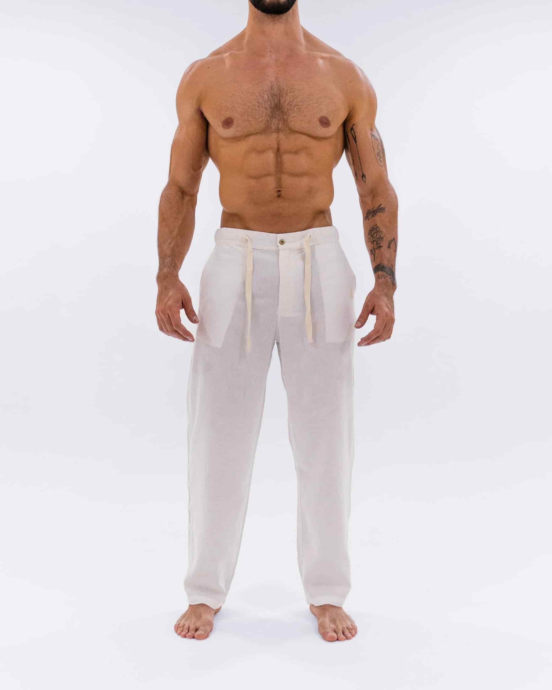 Pantalón Lino Ivory - miniatura 5