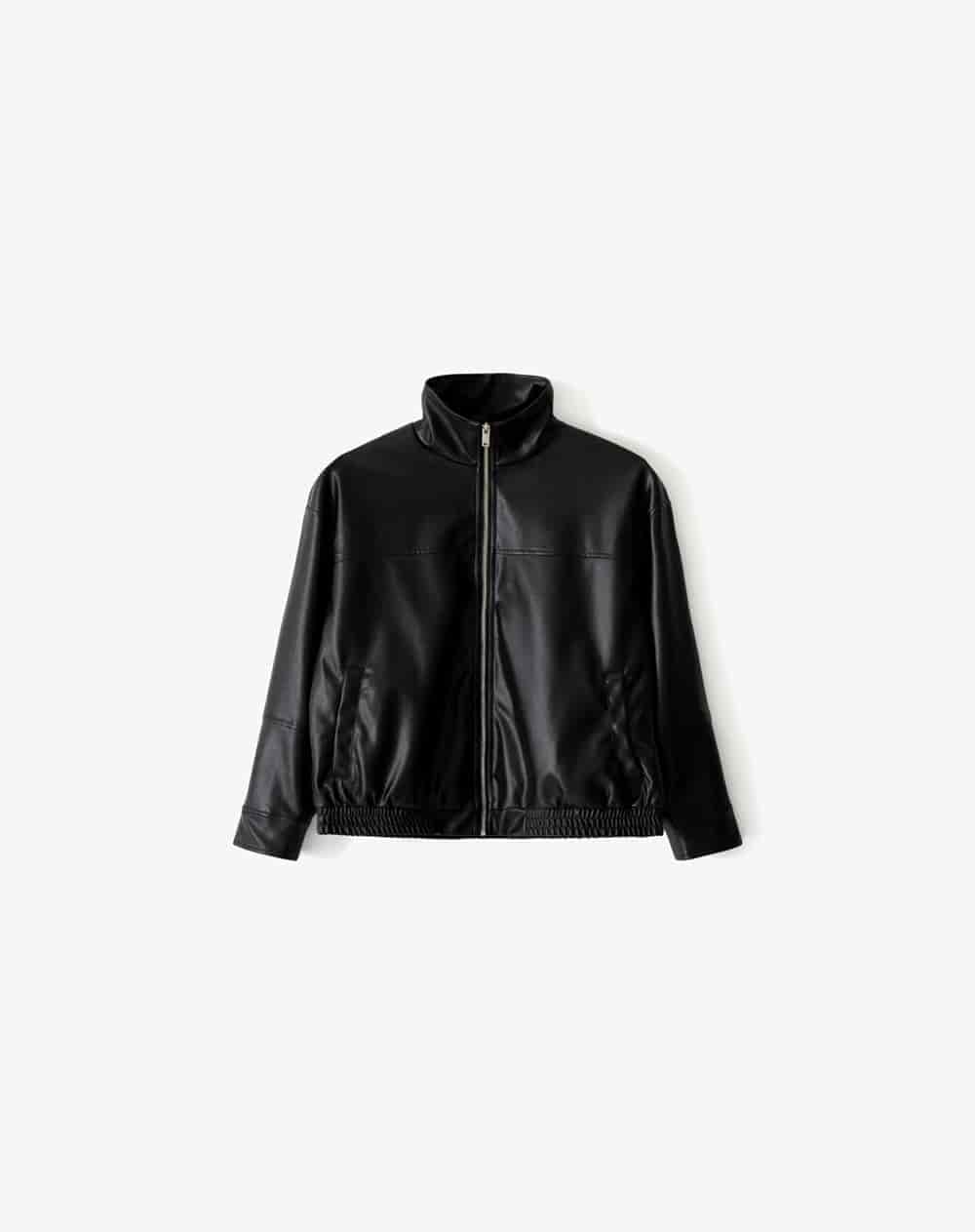 Chaqueta oversize sin capucha negra mujer - miniatura 6
