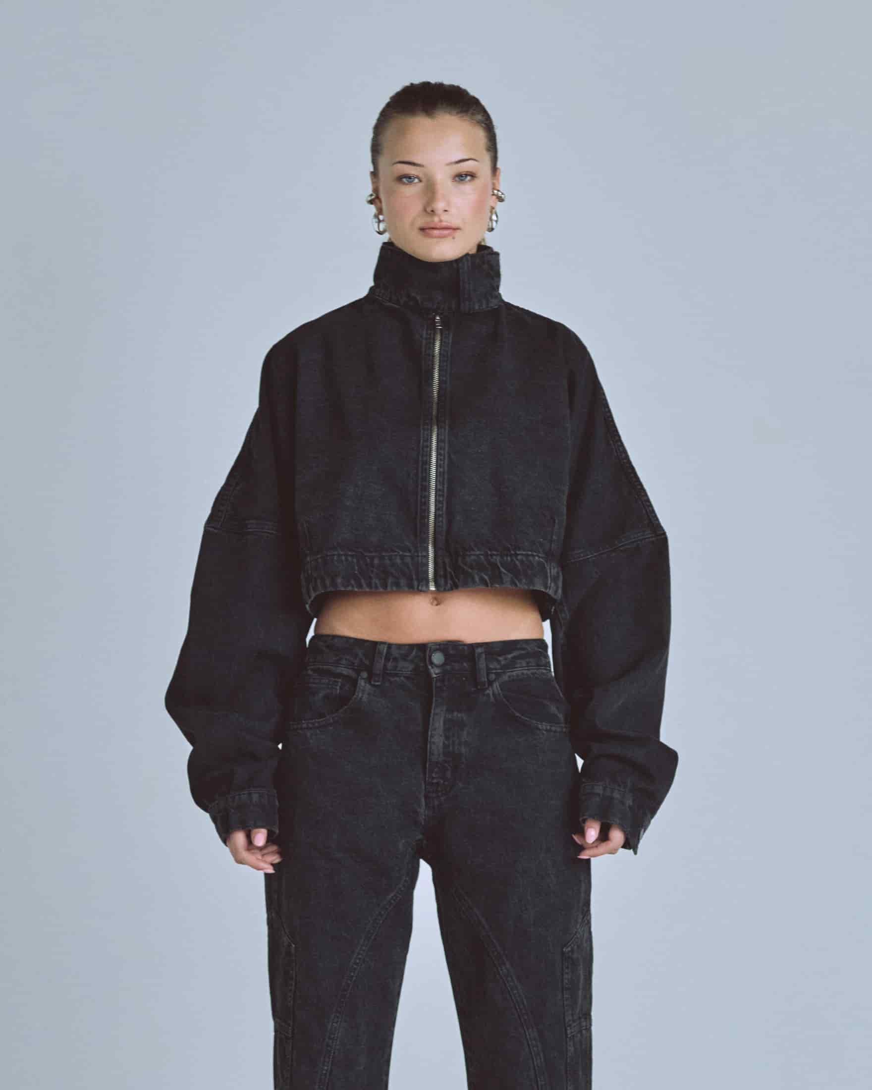 W Golden Heritage High Neck Jacket Black - miniatura 2