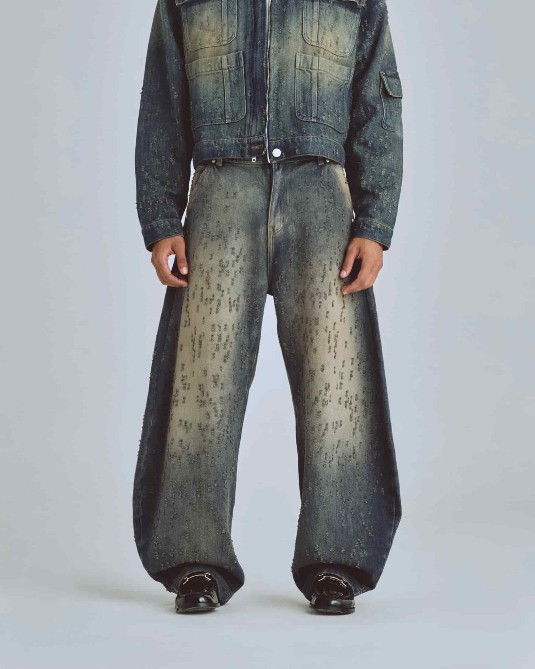 Agnus Dei U Ripped Barrel Jean Dirty Blue - miniatura 2