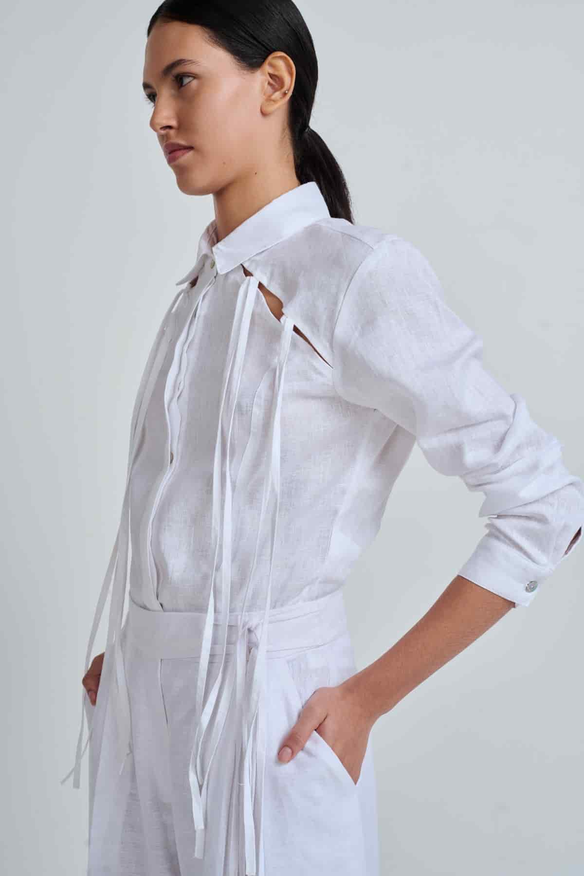 GABY SHIRT WHITE - miniatura 3