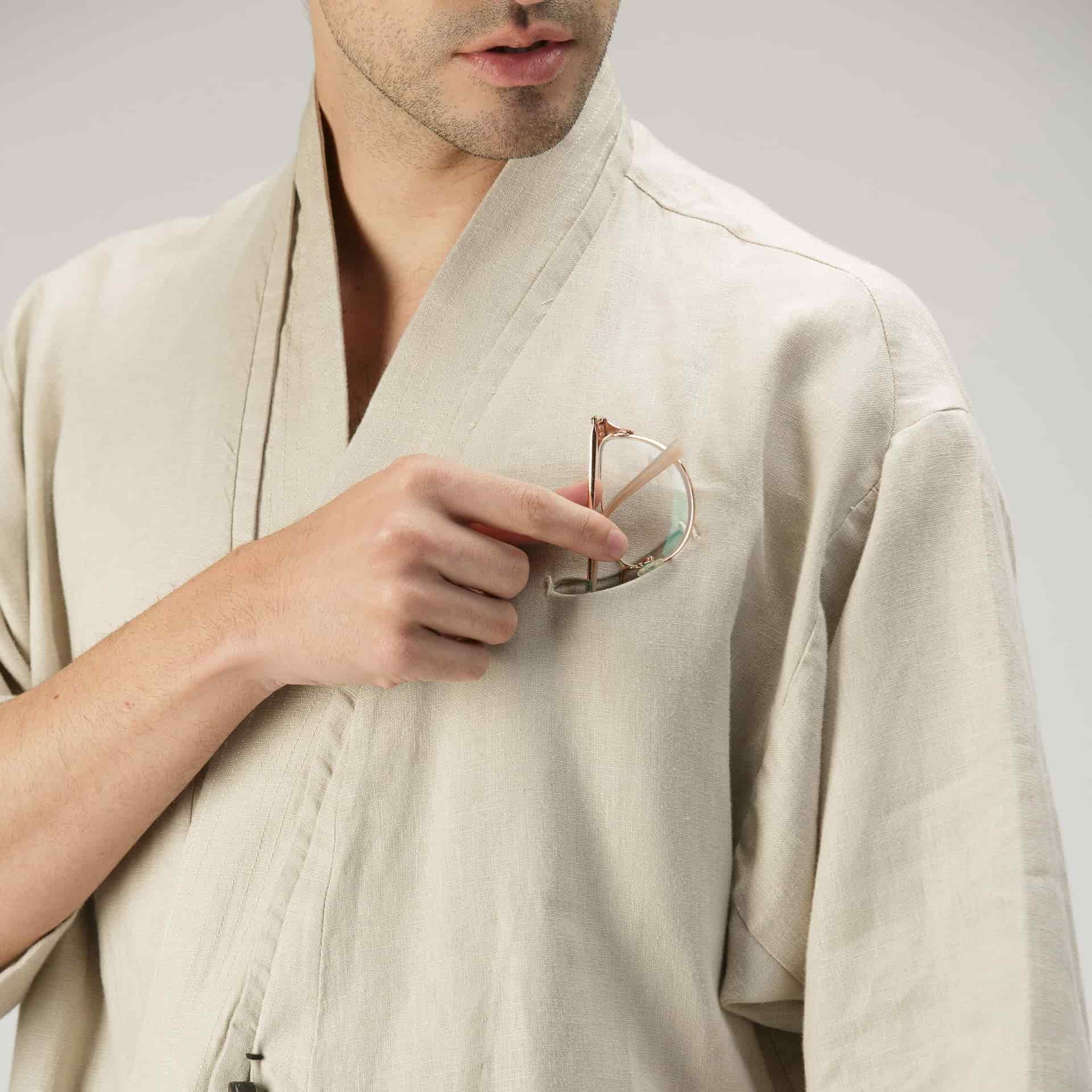 Kimono Cruzado - Natural - miniatura 6