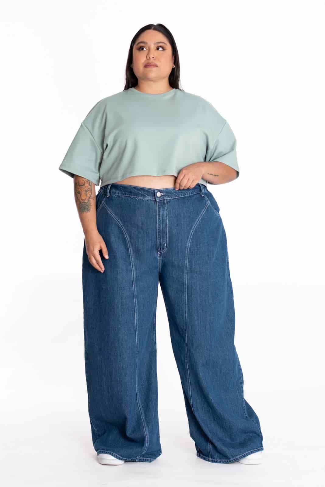 Crop Top Oversize Verde - miniatura 6