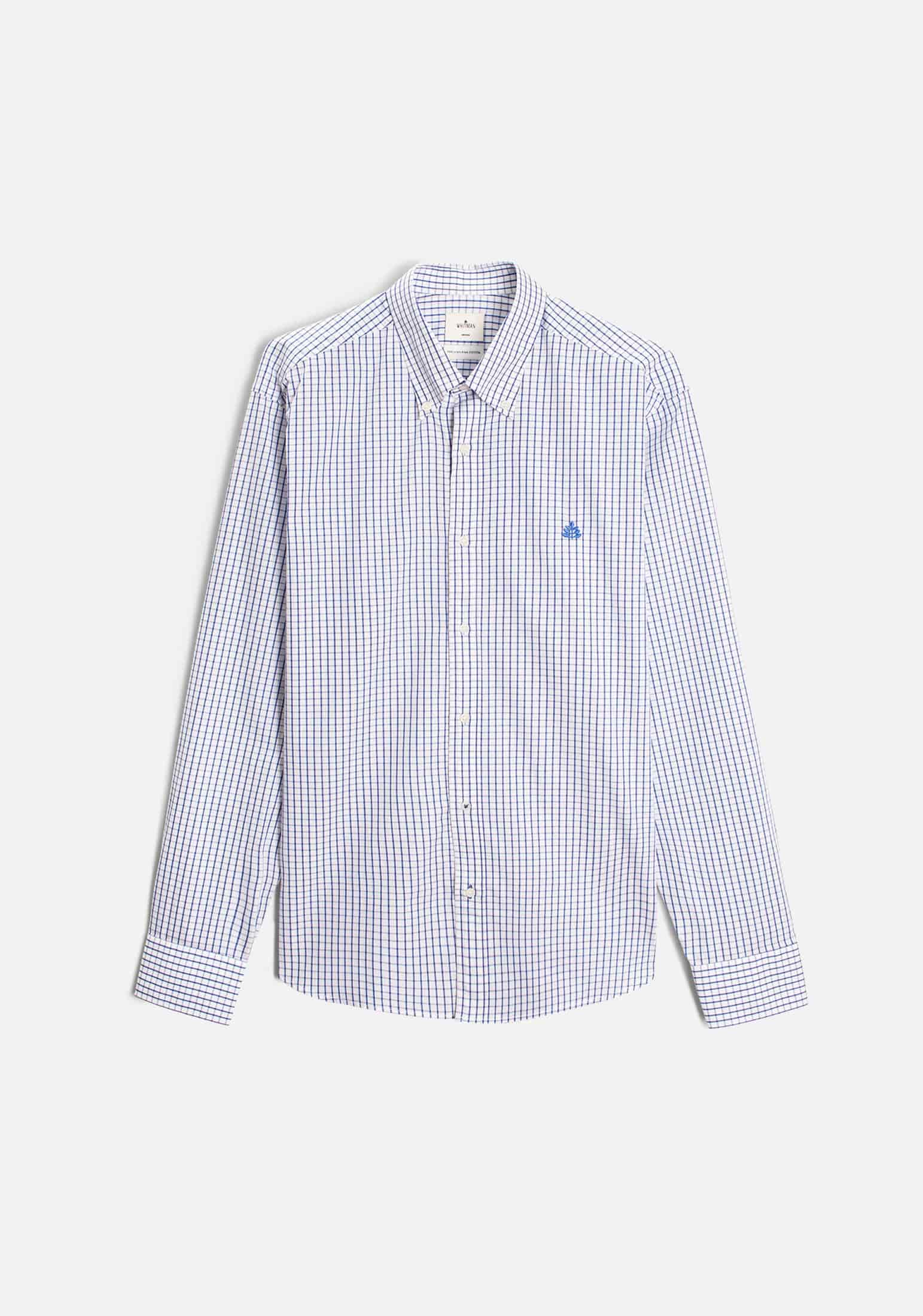 Camisa H CBD Cuadros Grd L-Azl Azul Osc - miniatura 1