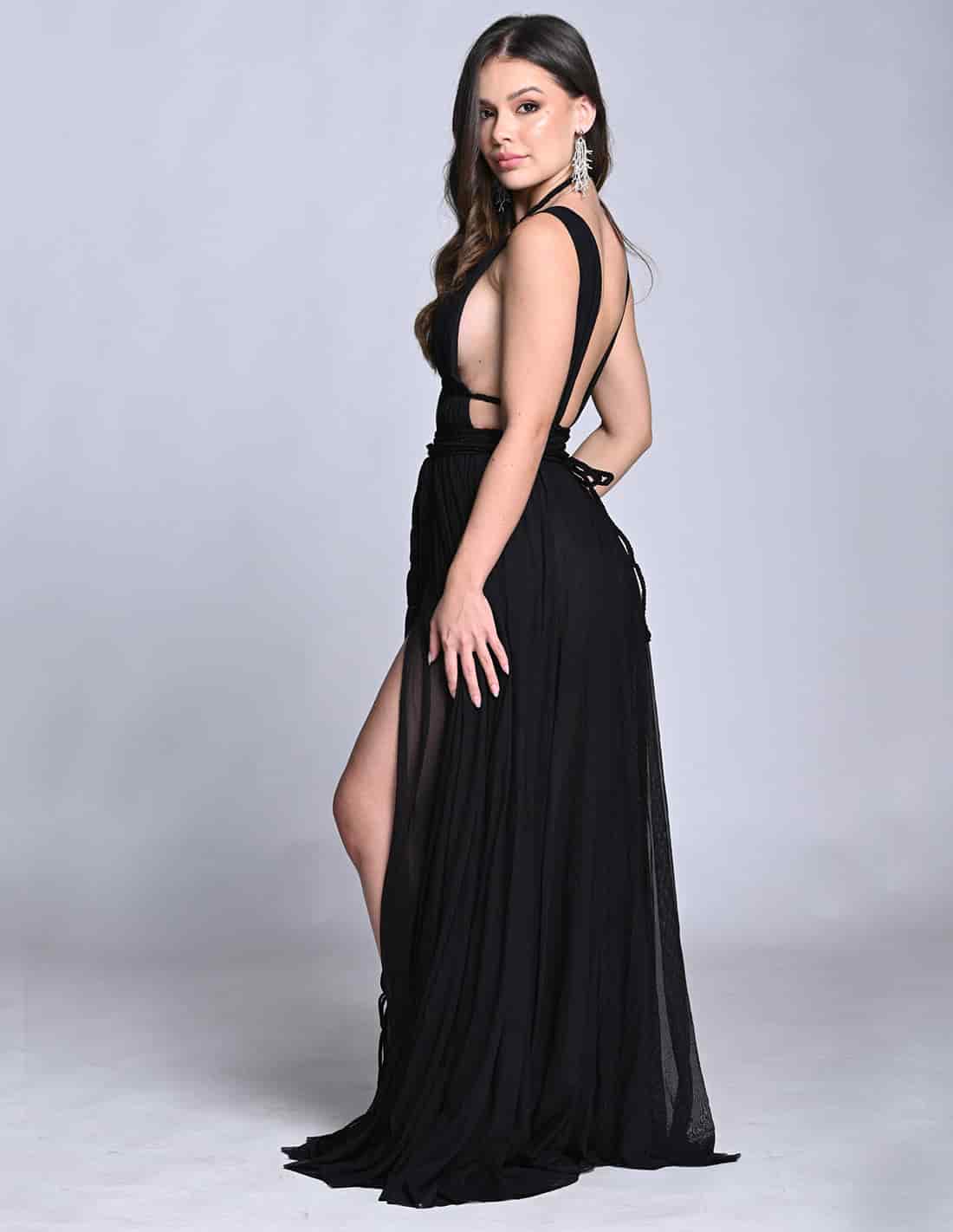 Vestido Diosa Negro - miniatura 7