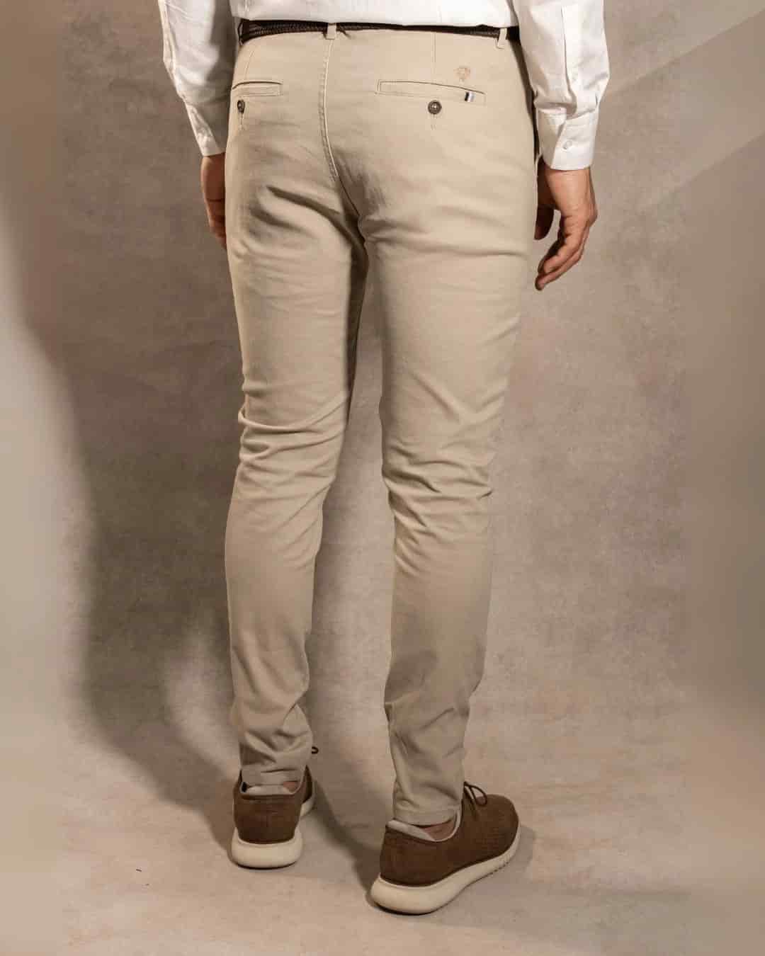 Pantalon Elastico Taupe - Talla Regular - miniatura 5