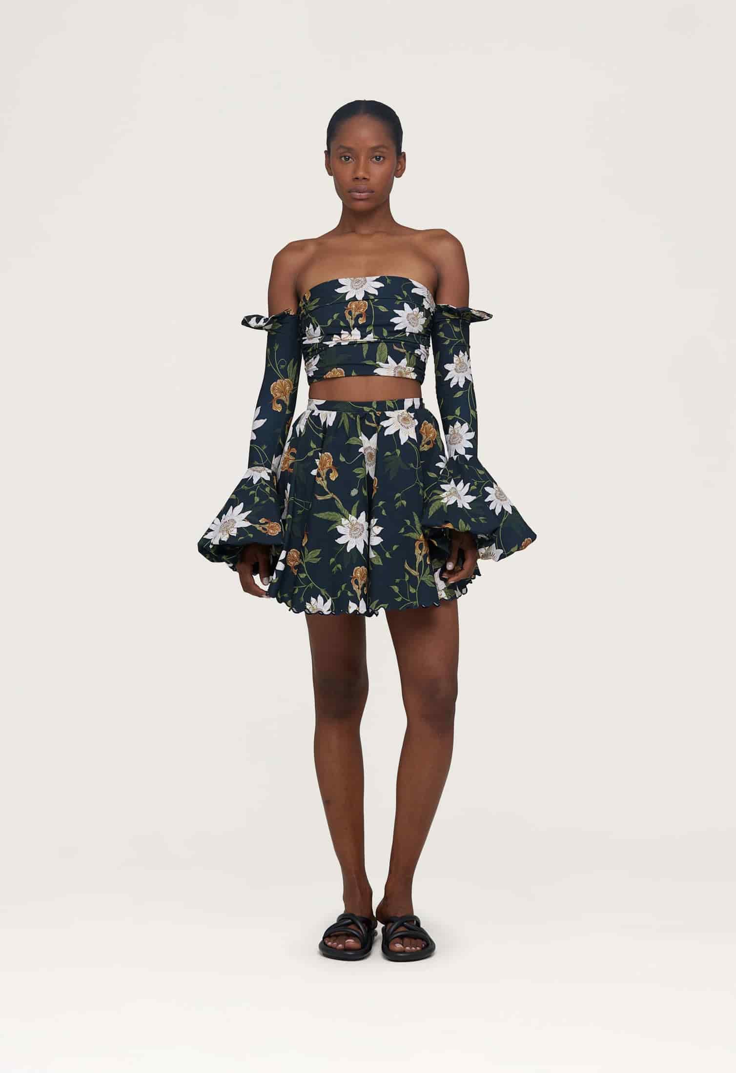 Leonora Pasiflora Mini Skirt - miniatura 1