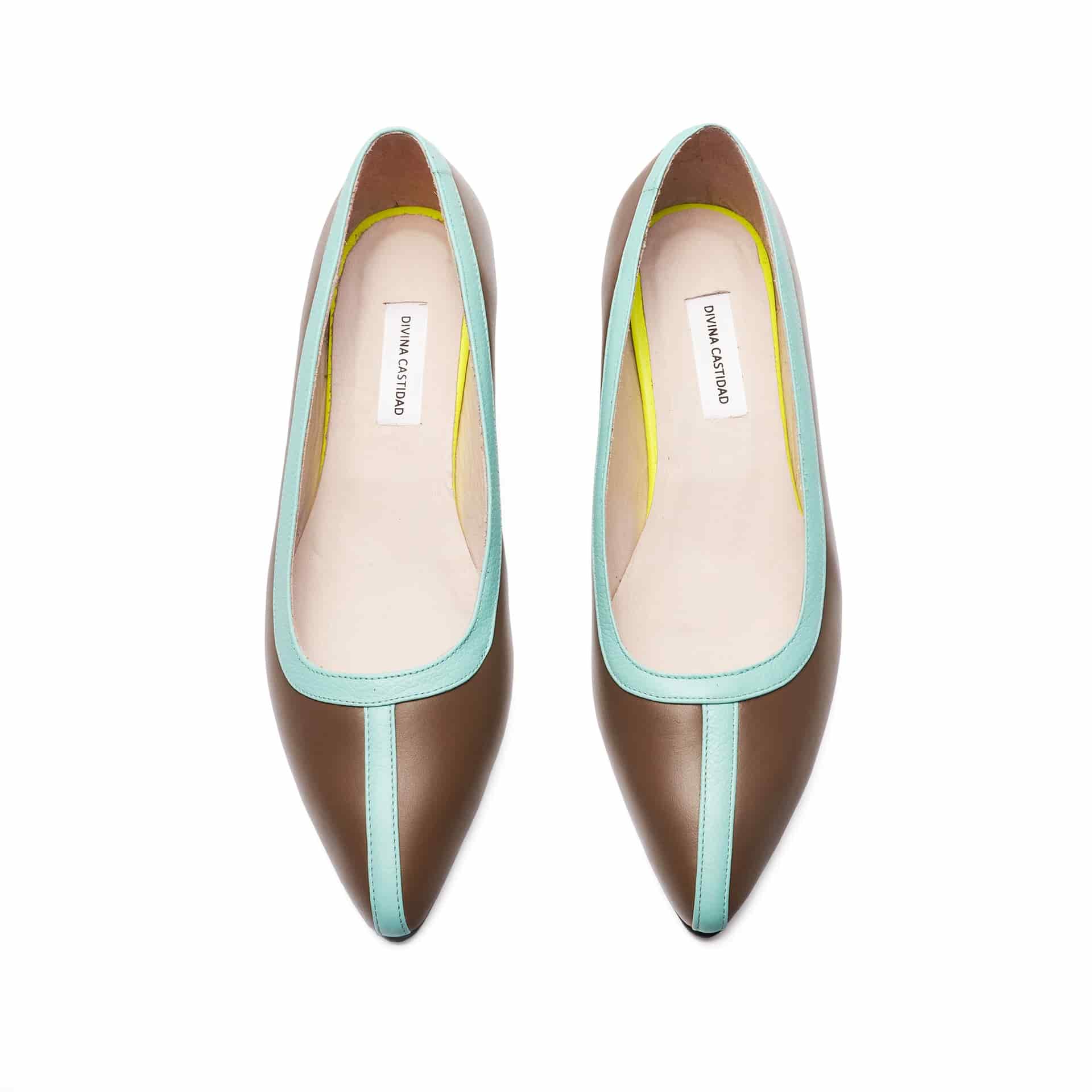 Midi Heels - Taupe x Sky Blue - miniatura 5