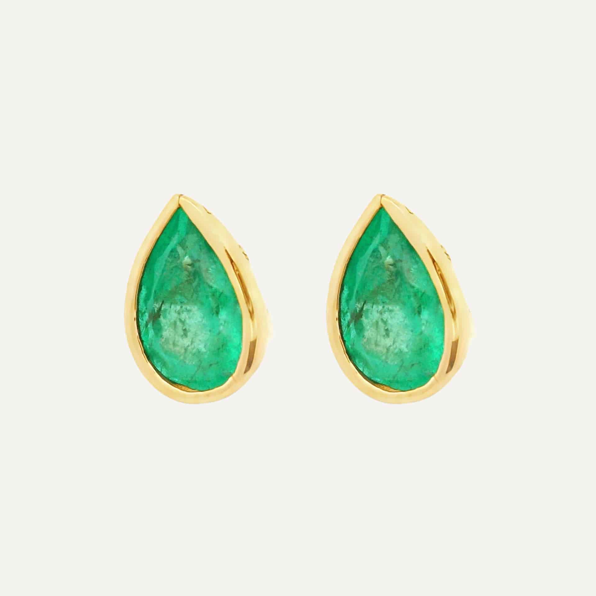 Arete gotas bisel - miniatura 2