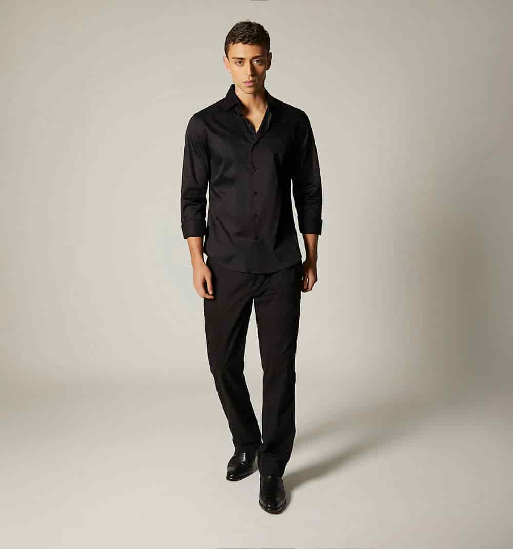Camisa para hombre manga larga regular fit - miniatura 5
