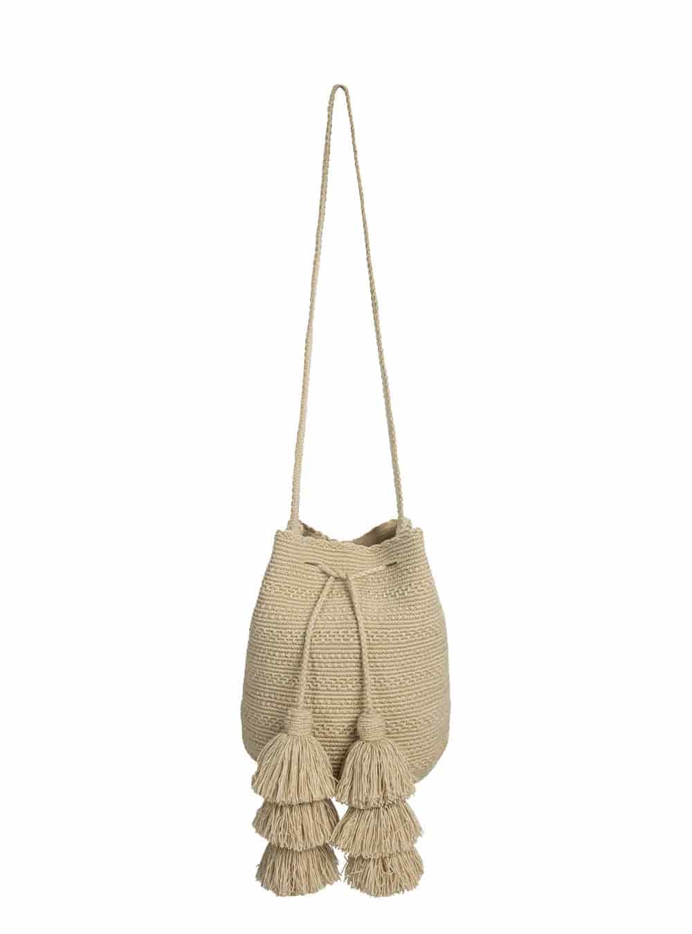 Mochila wayuu Basic Sand - miniatura 2