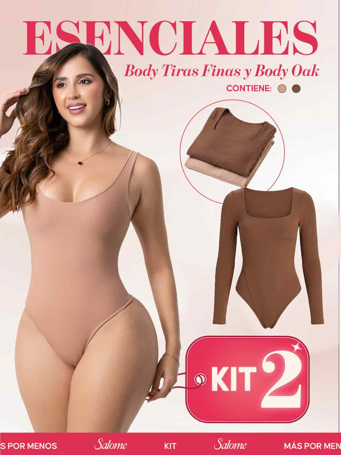 Kit Body Control Abdominal Tiras Finas & Oak Manga Larga | Salome 5003 + 5503 - miniatura 6