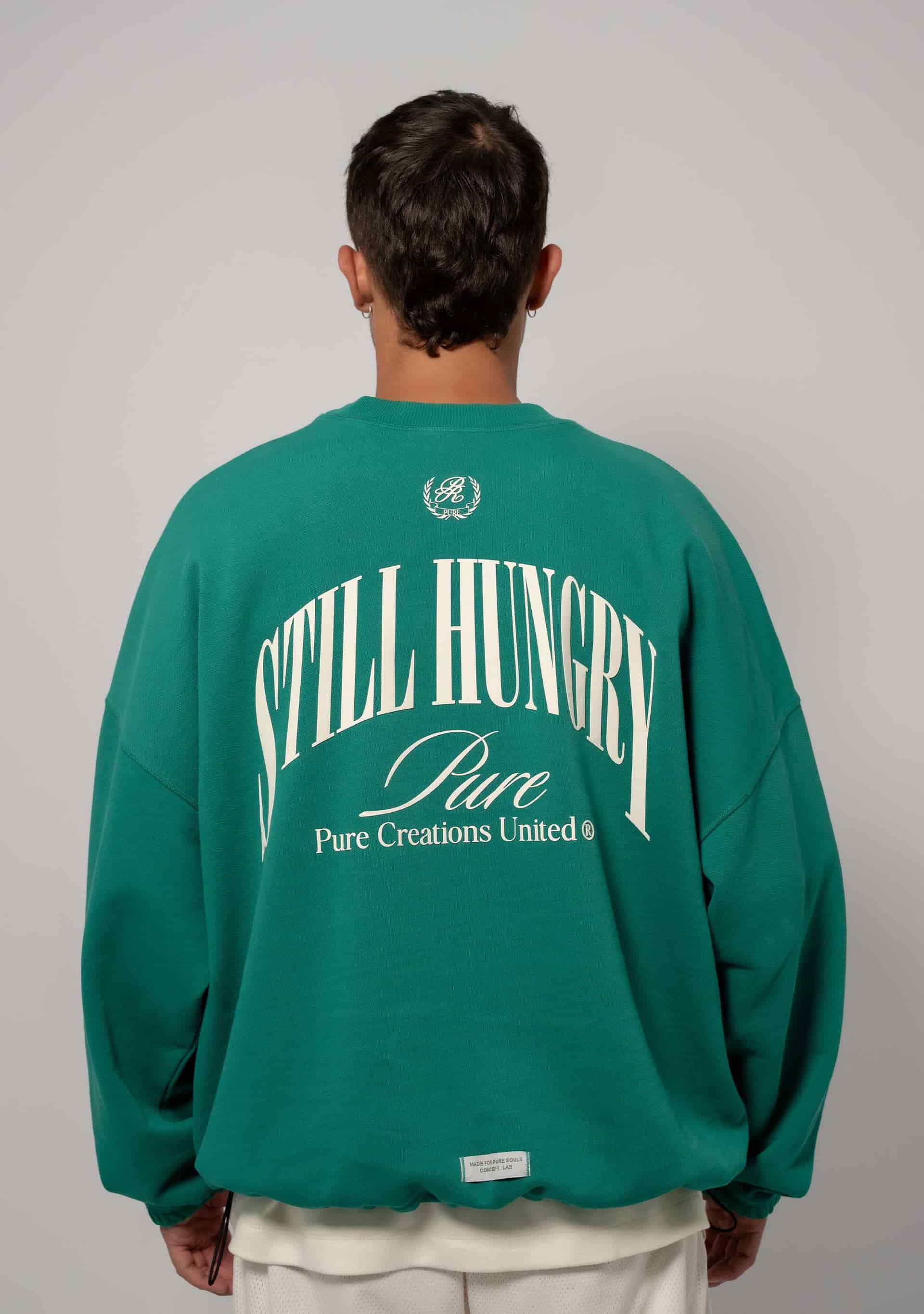 Still Hungry Green Pullover - miniatura 2