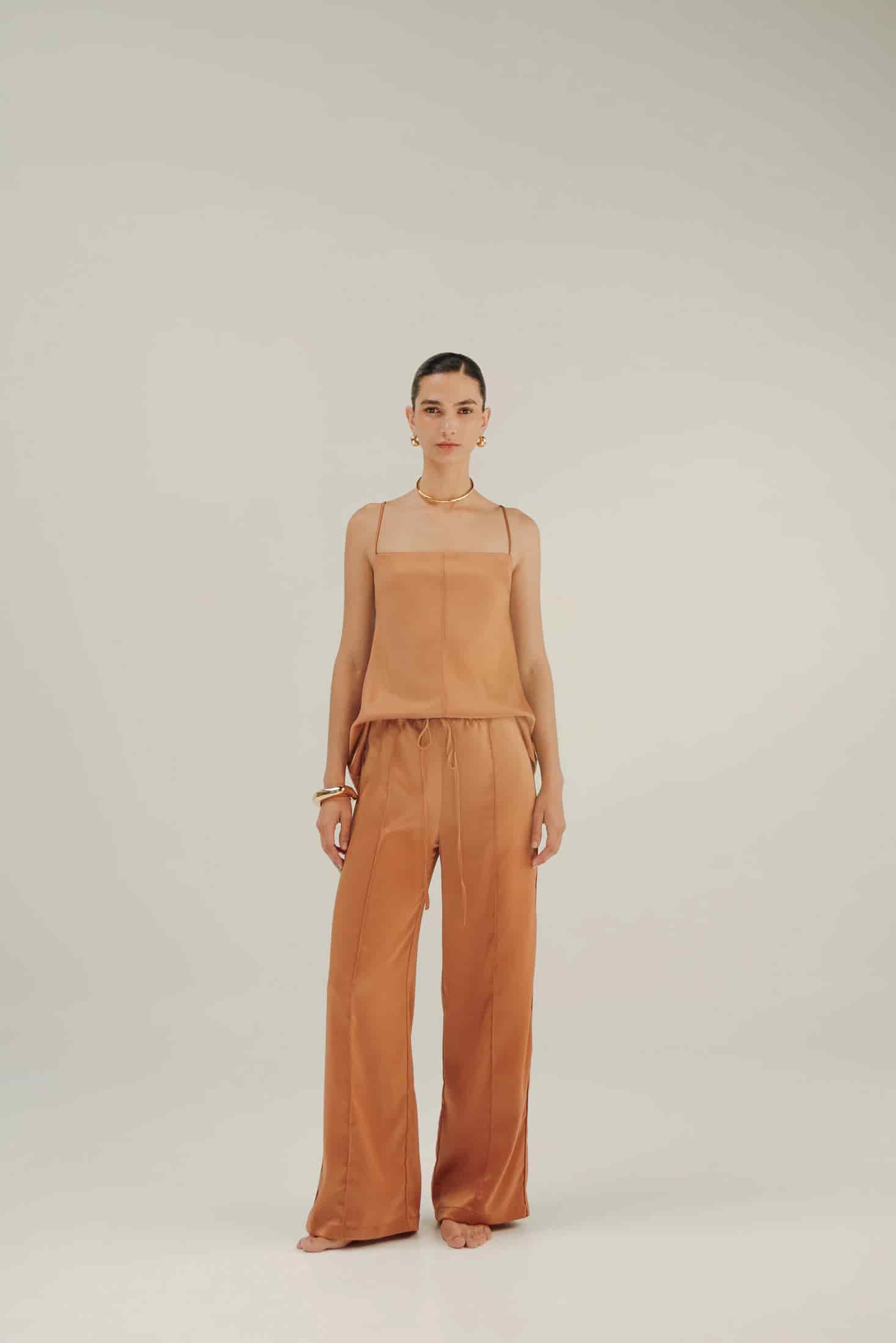 CARIÑO MIO TOP OPEN-BACK - HONEY GOLD - miniatura 3