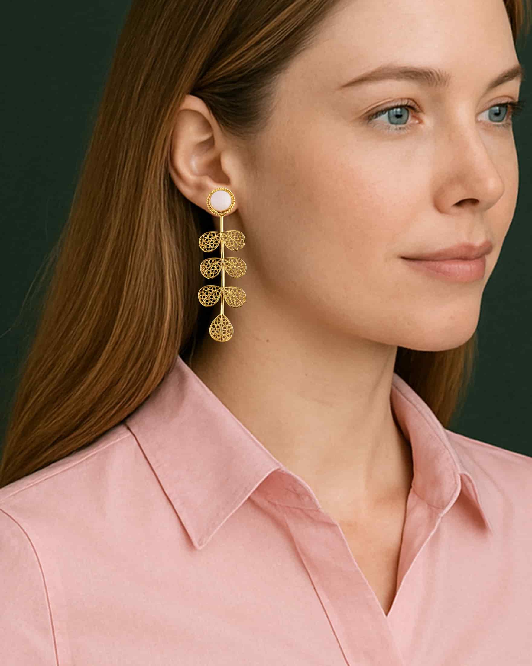 Aretes largos filigrana Hada - miniatura 2
