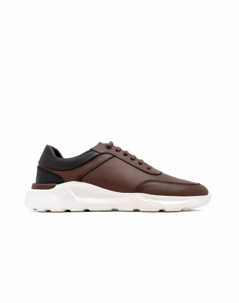 Zapato deportivo liviano para hombre en cuero liso REF KALE01 - miniatura 2